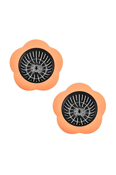 STARSTAR 2-Pack Drain Filters for Kitchens, Household Kitchen Sinks, Orange