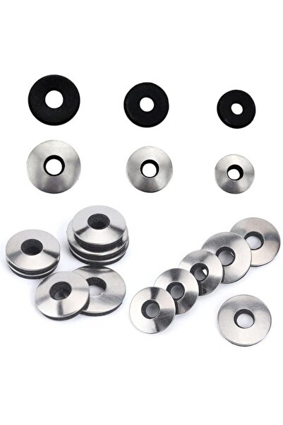 STARSTAR Stainless steel sealing rings with EPDM rubber - 138 pieces - Durabl...
