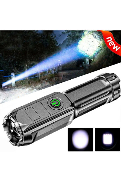 STARSTAR Two high-brightness LED flashlights, USB rechargeable, 18650 batteries