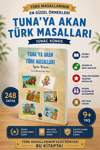 Harika Çocuk Yayınları Tuna'ya Akan Türk Masalları - Resimli Klasik Masal Kit...