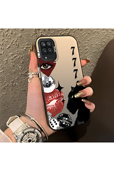 ARTISHELL Samsung Galaxy A12/M12 Uyumlu Siyah Panter Motifli Lens Koruma Tele...
