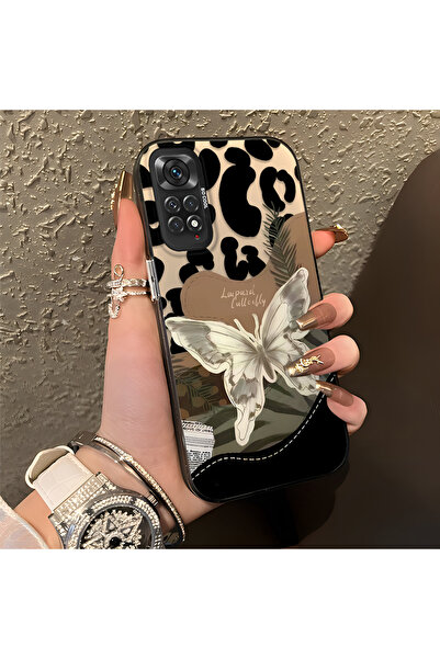 ARTISHELL Redmi Note 11/Note 11S Uyumlu Leopar Kelebek Desenli Lens Koruma Te...