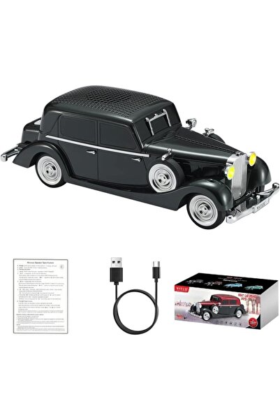 Mmctech WS-1934 Pontiac Sedan Diecast Araba Bluetooth Hoparlör Işıklı, FM Rad...