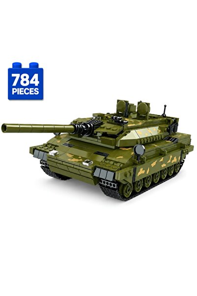 Minibric Set de Constructie cu Piese Tip Blocuri Construit 784 Piese GreenTan...