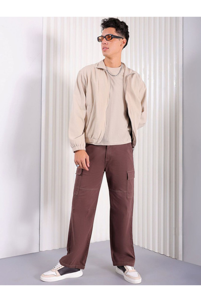 The Indian Garage Co By Styli Men Relaxed Fit Mid Rise Cargo