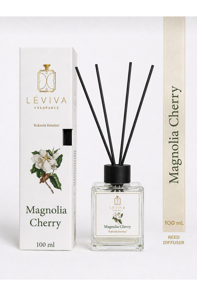 Kiraz çiçeği oda kokusu (Magnolia Cherry) 100 ml. Bambu Çubuklu Oda kokusu