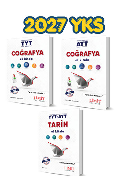 Limit Yayınları TYT -AYT Coğrafya -Tarih El Kitabı KOnu Anlatımı 2027 yks