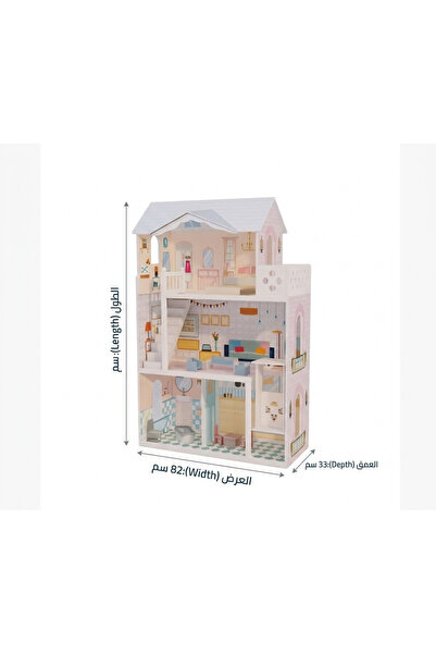 Generic Brand Gs006 Doll House Multi-Storey Dollhouse Model 118X82X33Cm