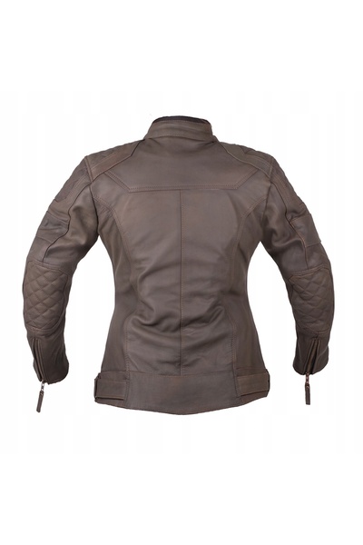 NO BRAND W-TEC KAIKA Geacă de motocicletă din piele pentru femei, neagră, din...