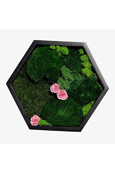 Trandafir Criogenat Trandafir stabilizat roz, hexagonal, Ø35 cm