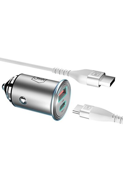 3MK ÎNCĂRCĂTOR AUTO SUPER RAPID 45W USB-C PENTRU TELEFONE CU ÎNCĂRCARE RAPIDĂ