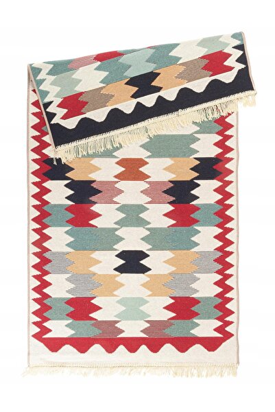 NO BRAND Covor Kilim Țesut Premium 80x150 cm cu Design Geometric