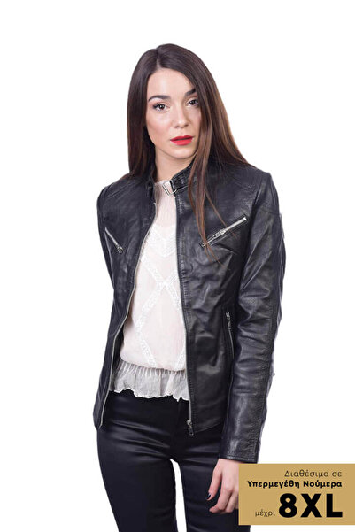 THEODOROU LEATHERS ΜΑΥΡΟ ΓΥΝΑΙΚΕΙΟ ΔΕΡΜΑΤΙΝΟ ΜΠΟΥΦΑΝ TLW0014