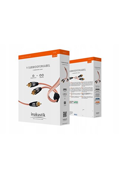 NO BRAND Cablu 1RCA-2RCA tip Y pentru subwoofer In-akustik 3m
