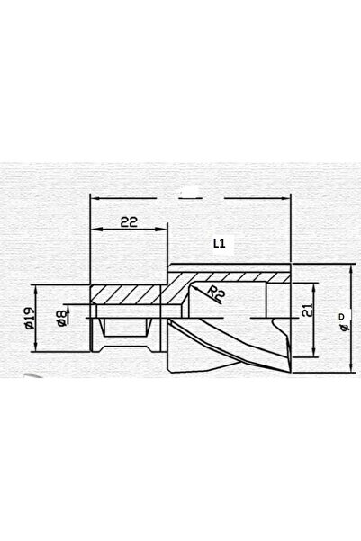 NO BRAND Burghiu de frezat pentru țevi HSS M2 17x25mm