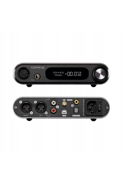 NO BRAND Topping DX5 Lite (Negru) - DAC/AMP |   2x ES9068AS |   Bluetooth |  ...