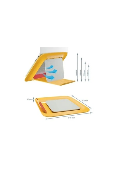Leitz Suport laptop ERGO alb