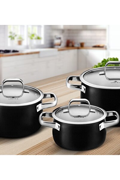 Gerlach SET COMPLET PRIME DE VASE DE GĂTIT 6 PIESE + OALE INITIAL 24 + 28 CM ...
