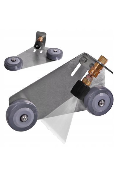 Techkar Duză cu roată pentru spălarea marginilor podelei, filet de 1/4 ", pen...