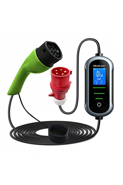 Qoltec Încărcător auto electric 2 în 1 reglabil tip 2 |   22kW