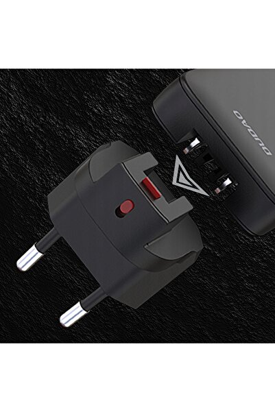 NO BRAND Dudao A65Q 65W USB-A / USB-C PD Încărcător de perete de călătorie ul...