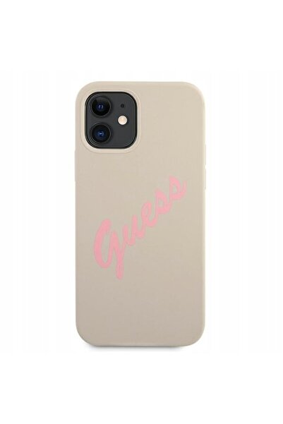 NO BRAND Husă pentru iPhone 12 mini, Guess Silicone Vintage, husă în stil vin...