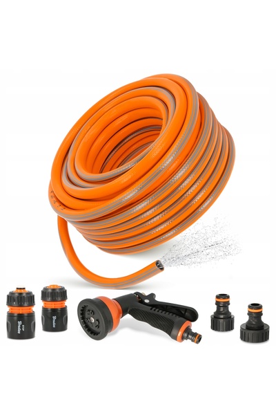 Bradas Furtun de grădină 1/2 retractabil flexibil 20 m SZLAUF pentru udare 3 ...