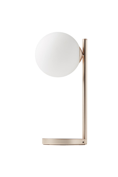 Lexon Lampă LED cu bule cu încărcător Qi de 15W pentru biroul din dormitor