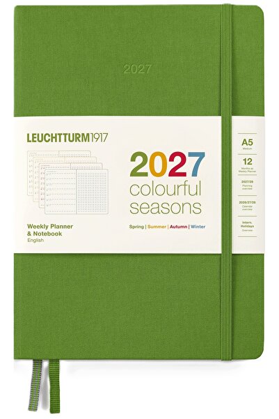 NO BRAND Agendă săptămânală cu puncte A5 2027 Leuchtturm1917 SPRING