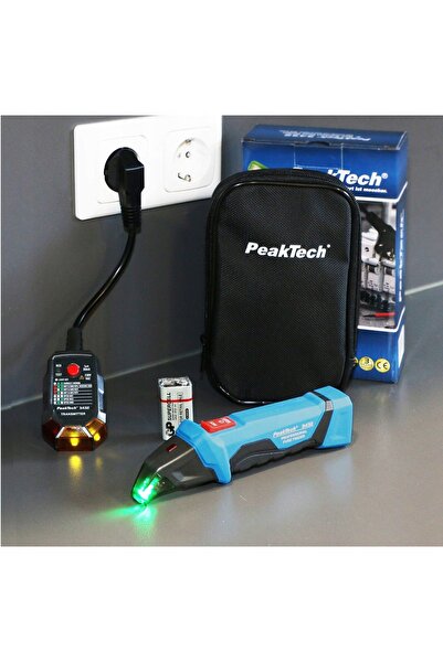 Peaktech 3432 Tester și localizator pentru siguranțe și prize RCD