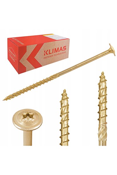 Wkret-Met 25x ȘURUBURI CIESIELSKIE 10x340 TORX pentru lemn, cu șaibe, OC 8S
