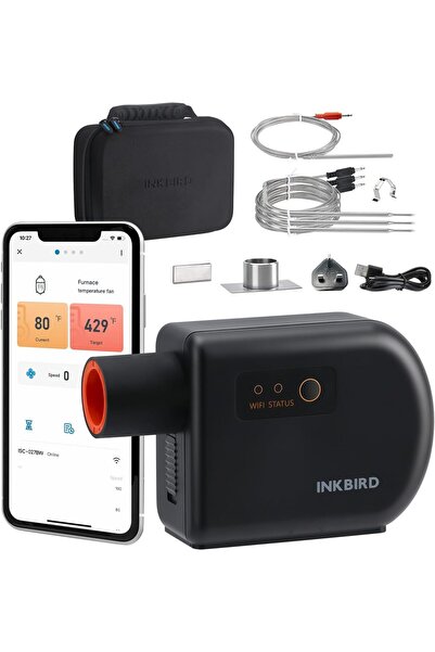 NO BRAND Termometru automat Inkbird BBQ Fan cu Bluetooth 5.1 și Wi-Fi G2157