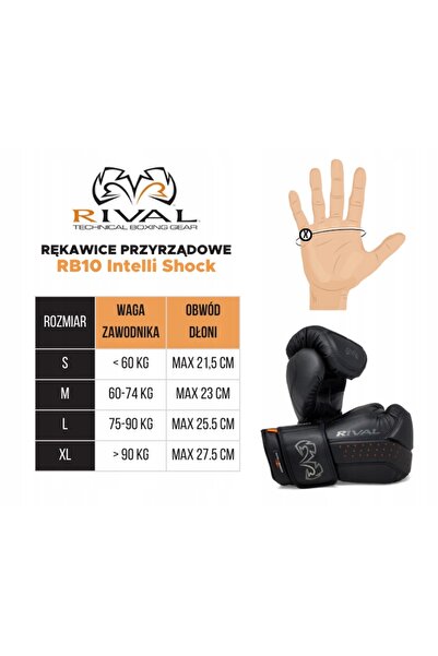 Rival Boxing Mănuși de box RB10 Intelli Shock 12 oz