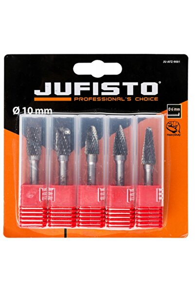jufisto FREZY PILNIKI TRZPIENIOWE din oțel, set de 5 bucăți.