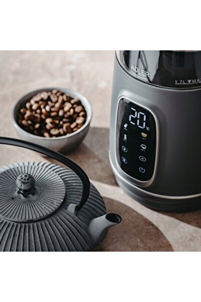 adler Fierbător electric fără fir de 2200W, 1.7L, cu control al temperaturii,...
