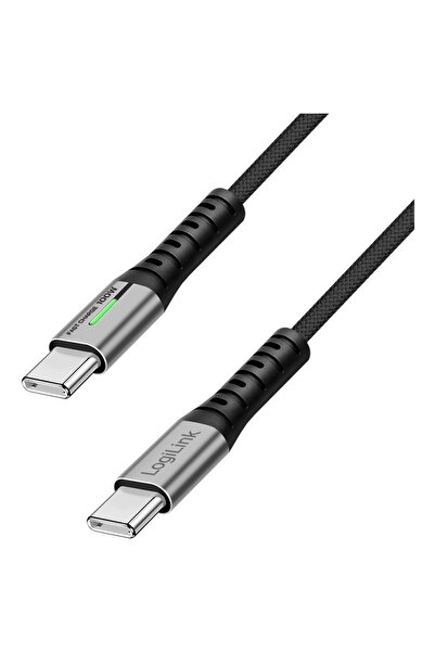LogiLink Cablu USB 3.2 Gen2x2 USB-C 20 Gb/s 100 W 4K 60Hz PD 3.0 LED 1,5 m