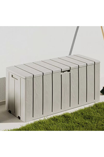 Trendinyeri Bahçe Depolama Sandığı 270 L Kilit Yuvalı Plastik 117,5x45x56 cm