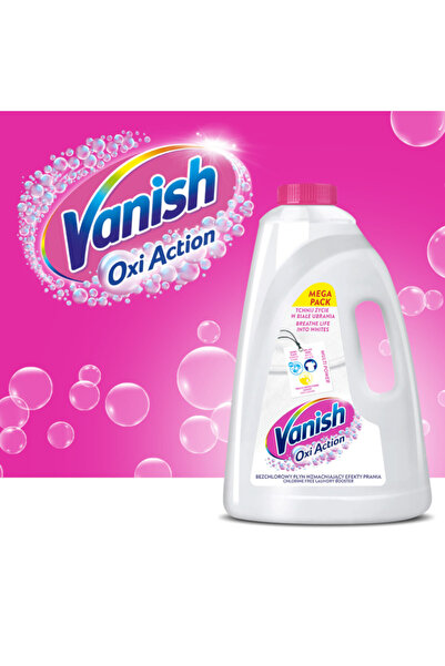 Vanish Detergent lichid alb multi-acțiune pentru îndepărtarea petelor de pe ț...