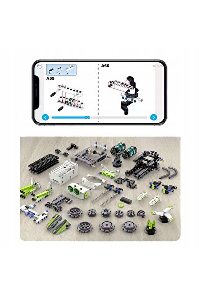 NO BRAND CADA BLOCKS TECHNIC ROBOT PROGRAMABIL 434EL. COMANDAT DE LA DISTANȚĂ...