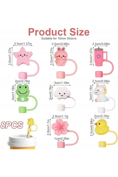 NO BRAND 8X PROTECȚII DE SILICON PENTRU PALEȚE, PENTRU CUPA STANLEY, 10MM