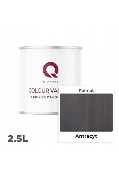 NO BRAND Vopsea 3 ÎN 1 pentru finisaj lemn, luciu intens, semi-mat, antracit,...