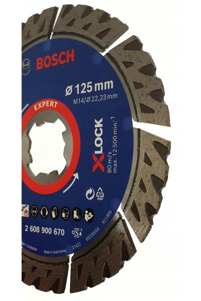 Bosch Disc de tăiere multimaterial Expert pentru beton armat 125mm X-Lock