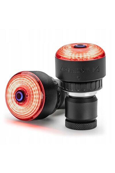 WOZINSKY Lumină spate bicicletă LED cu senzor de frână USB-C, impermeabilă, 5...