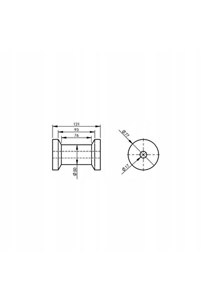 NO BRAND Roată cu axă KNOTT 121mm pentru subcadru remorcă