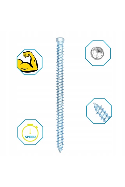 NO BRAND Șuruburi pentru rame de uși și ferestre 7,5x212 cilindrice Torx - 10...