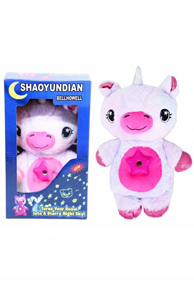 NO BRAND Proiector de stele pentru copii, lampă de veghe, unicorn de pluș