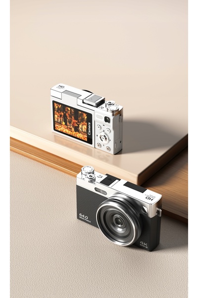 NO BRAND Cameră digitală XREC C77 64MP / 4K / Zoom 16x / Ecran LCD rotativ de...