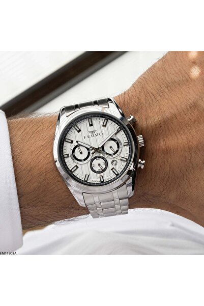 FERRO Fm11803A Men's Wristwatch with Steel Strap
