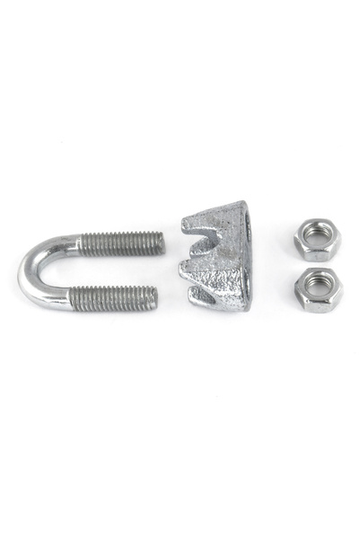 NO BRAND Clema de cablu 16mm pentru cablu zincat, 10 bucăți