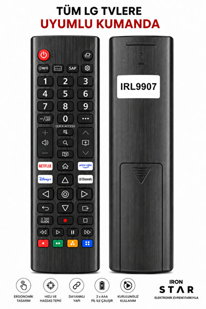 LG kumandası / TV kumandası / televizyon kumandası / TV uyumlu kumanda / akıl...